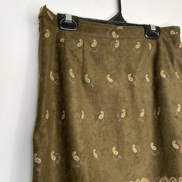 Vintage paisley scallop hem skirt - Picture 3 of 6